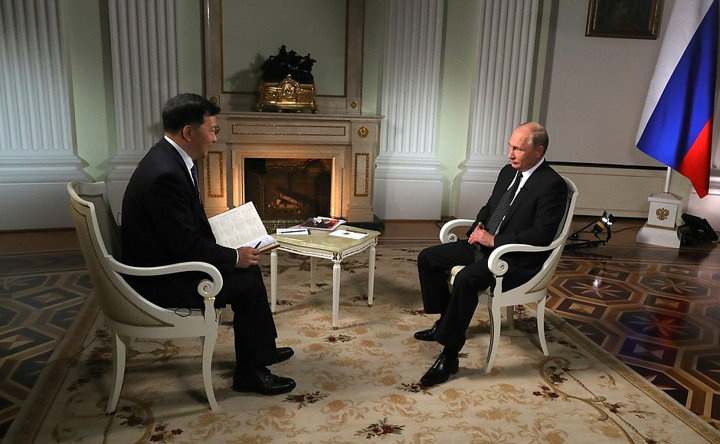中央广播电视总台专访普京总统
